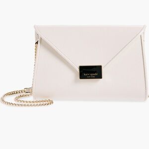 Kate Spade anna medium envelope leather convertible clutch